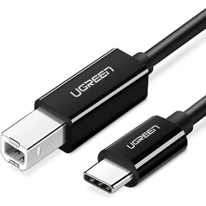 UGREEN US241 TYPE-C PRINTER CABLE USB-B 1M BLACK