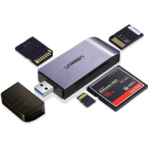 UGREEN USB 3.0 CARD READER CM180 SD + MICROSD + CF + MS GREY