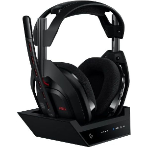 LOGITECH ASTRO A50 (G5) LIGHTSPEED WIRELESS GAMING HEADSET & BASE STATION WITH PLAYSYNC AUDIO BLACK