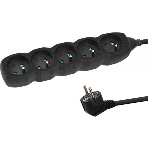 ESPERANZA ELK208K POWER STRIP 5 ΜΠΡΙΖΕΣ 3M BLACK