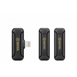 BOYA BY-WM3T2-D2 2,4GHZ MOBILE WIRELESS MIC FOR IOS IPHONE (2 TRANSMITTERS, TWO PERSON VLOG)