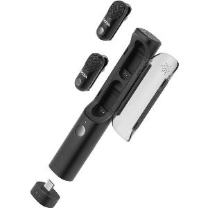 BOYA MAGIC - TYPE-C & 3,5MM, CAMERA RECEIVER WIRELESS MICROPHONE 2 TX + 2 RX + CHARING CASE
