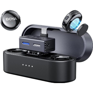 BOYALINK 3 - TYPE-C & 3,5MM AI-POWERED BUTTON WIRELESS MICROPHONE 2 TX + 1 RX + CHARGING CASE