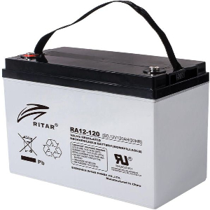 RITAR LEAD ACID BATTERY (RA12-120) AGM 12V / 120 AH - 407 / 177/ 225MM TERMINAL F12(M8)