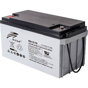 RITAR LEAD ACID BATTERY (RA12-70) AGM 12V / 70 AH - 350 / 167/ 182MM TERMINAL F11(M6)