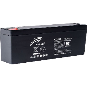 RITAR LEAD ACID BATTERY (RT1223) AGM 12V / 2.3 AH - 178.5 / 35 / 60 MM TERMINAL2