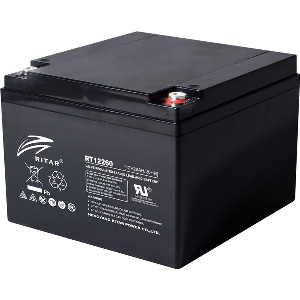 RITAR LEAD ACID BATTERY (RT12260) AGM 12V / 26 AH - 166 / 176 / 125MM TERMINAL F13(M5)
