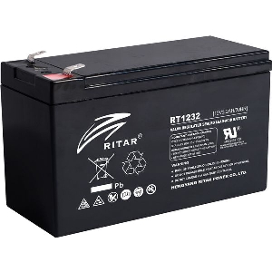 RITAR LEAD ACID BATTERY (RT1232) AGM 12V / 3.2 AH - 134 / 67 / 61 MM TERMINAL2