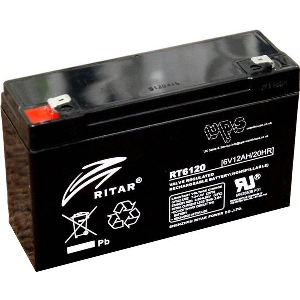 RITAR LEAD ACID BATTERY (RT6120) AGM 6V / 12AH - 150 / 50 / 93 MM TERMINAL1