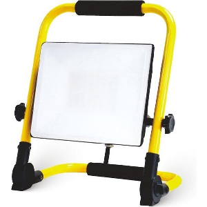 EUROLAMP ΠΡΟΒΟΛΕΑΣ LED 50W SMD ΦΟΡΗΤΟΣ 4000K IP65 220-240V ΜΑΥΡΟΣ PLUS