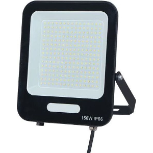 EUROLAMP ΠΡΟΒΟΛΕΑΣ LED SMD 150W ΜΑΥΡΟΣ IP66 6500K PLUS