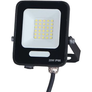 EUROLAMP ΠΡΟΒΟΛΕΑΣ LED SMD 20W ΜΑΥΡΟΣ IP66 4000K PLUS