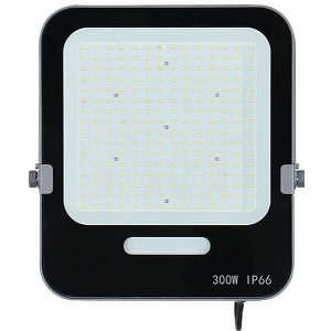 EUROLAMP ΠΡΟΒΟΛΕΑΣ LED SMD 300W ΜΑΥΡΟΣ IP66 6500K PLUS