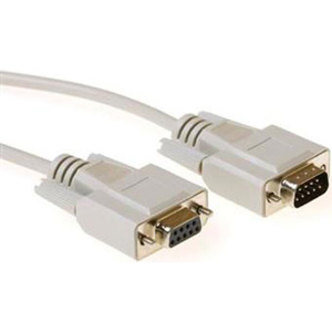 ACT AK2309 CABLE 10M SERIAL 1:1 CONNECTION 9 PIN D-SUB MALE - 9 PIN D-SUB FEMALE