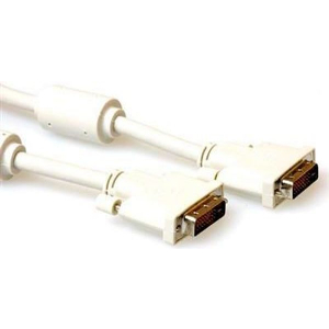 ACT AK3632 CABLE DVI-D PLUG - DVI-D PLUG 5 M WHITE