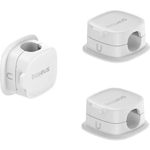 BASEUS LITE MAGNETIC CABLE ORGANIZER 3XPACK WHITE