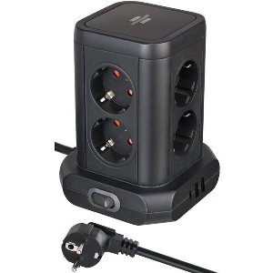 BRENNENSTUHL ΠΟΛΥΠΡΙΖΟ ΕΠΙΤΡΑΠΕΖΙΟΣ ΠΥΡΓΟΣ 8 ΘΕΣΕΩΝ 2XUSB-A 1XUSB-C ΚΑΙ ΔΙΑΚΟΠΤΗ