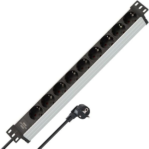 BRENNENSTUHL ΠΟΛΥΠΡΙΖΟ RACKMOUNT 19'' 1U 9Θ 1390007009 ALU LINE