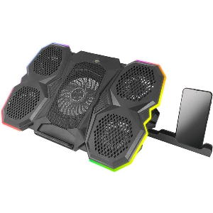 ESPERANZA EGC107 RGB ILLUMINATED GAMING NOTEBOOK COOLING PAD WITH MOBILE PHONE STAND BREVA