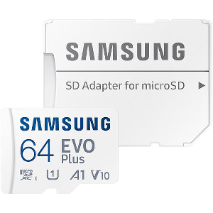 SAMSUNG EVO PLUS 64GB MICRO SDXC UHS-I U1 V10 A1 + ADAPTER MB-MC64SA/EU