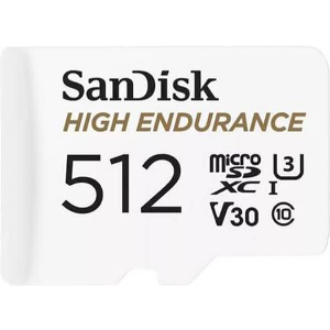 SANDISK SDSQQNR-512G-GN6IA HIGH ENDURANCE 512GB MICRO SDXC U3 V30 CLASS 10 WITH ADAPTER