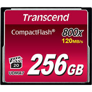 TRANSCEND COMPACTFLASH 800 256GB UDMA7 MLC NAND FLASH TS256GCF800