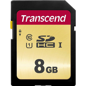 TRANSCEND SDC500S SDHC 8GB MLC NAND U1 CLASS 10 TS8GSDC500S