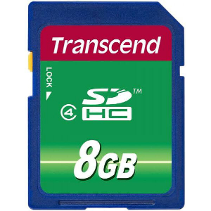 TRANSCEND TS8GSDHC4 8GB SDHC CLASS 4 STANDARD