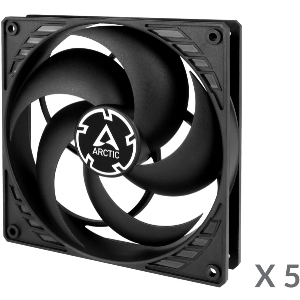 ARCTIC P14 PWM PST PRESSURE-OPTIMISED 140MM CASE FAN WITH PWM PST VALUE PACK 5PCS