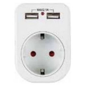 LINEME 22-00603 ΑΝΤΑΠΤΟΡΑΣ ΣΟΥΚΟ ΜΕ 2 ΘΥΡΕΣ USB