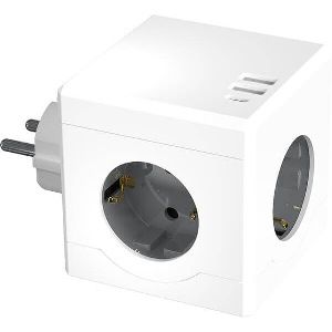 POWERCUBE E15C PD20W- 3 ΠΡΙΖΕΣ ΚΑΙ 2Χ USB-A ΚΑΙ 1Χ USB-C FAST CHARGE