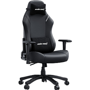 ANDA SEAT GAMING CHAIR LUNA ΔΕΡΜΑΤΙΝΗΣ ΜΕ ΡΥΘΜΙΣΕΙΣ LARGE ΜΑΥΡΗ