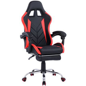 ΠΟΛΥΘΡΟΝΑ GAMING RUTT ΜΕ ΥΠΟΠΟΔΙΟ HM1156.01 ΣΕ ΧΡΩΜΑ ΜΑΥΡΟ-ΚΟΚΚΙΝΟ