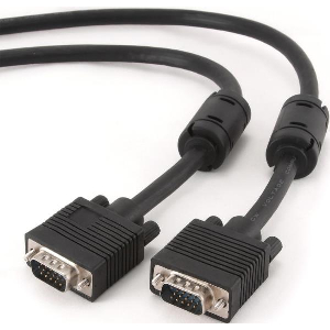 CABLEXPERT CC-PPVGA-10-B PREMIUM VGA HD15M/HD15M DUAL SHIELDED W/2XFERRITE 3M BLACK