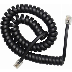 CABLEXPERT TC4P4CS-2M TELEPHONE HANDSET SPIRAL CORD RJ10 (4P4C) 2M BLACK