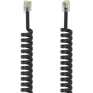 HAMA 201150 HANDSET CABLE, 4P4C MODULAR PLUG - 4P4C MODULAR PLUG, 1.5 M