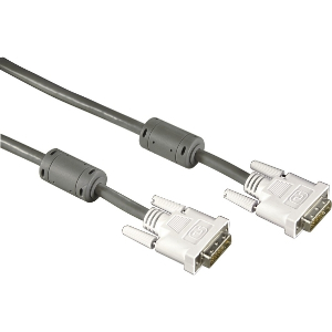 HAMA 45077 DVI DUAL LINK CABLE, FERRITE CORE, DOUBLE SHIELDED, 1.8M