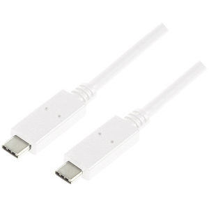 LOGILINK CU0131 USB-C 3.1 TO USB-C 3.1 GEN2 CABLE 1M WHITE