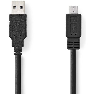 NEDIS CCGP60500BK50 USB 2.0 CABLE A MALE - MICRO B MALE 5M BLACK