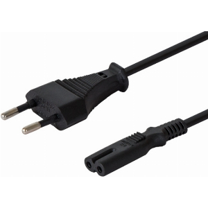 SAVIO CL-100 POWER CABLE 2-PIN (M) 1.8M BLACK