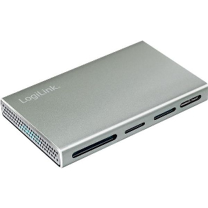LOGILINK CR0048 USB 3.2 5 IN 1 CARD READER, ALUMINIUM, SILVER