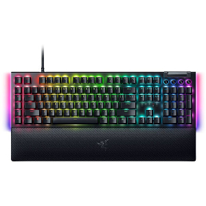 RAZER BLACKWIDOW V4 - RGB GAMING MECHANICAL KEYBOARD - UNDERGLOW LED - MACRO -GREEN CLICKY SWITCHES