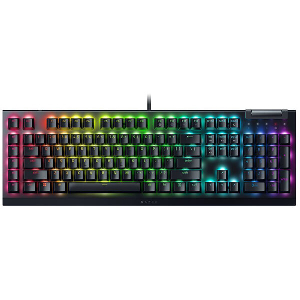 RAZER BLACKWIDOW V4 X - RGB GAMING MECHANICAL KEYBOARD - MACRO KEYS - GREEN CLICKY SWITCHES