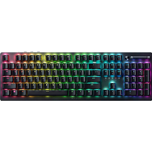 RAZER DEATHSTALKER V2 PRO - CLICKY PURPLE - RGB WIRELESS KEYBOARD - LOW-PROFILE OPTICAL -40 HR BATT
