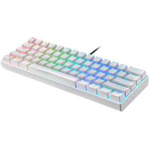 ΠΛΗΚΤΡΟΛΟΓΙΟ MOTOSPEED CK61 RGB MECHANICAL GAMING KEYBOARD WHITE BLUE SWITCH