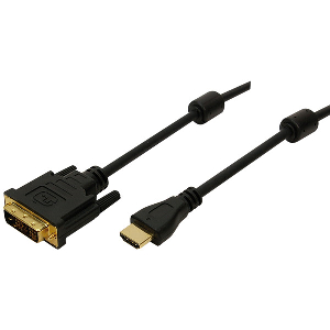 LOGILINK CH0015 HDMI TO DVI-D CABLE GOLD PLATED 5.0M BLACK