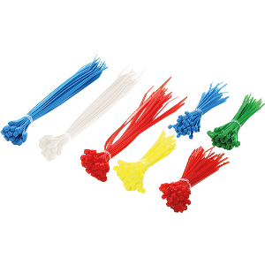 LOGILINK KAB0017 CABLE TIE SET 300PCS 2 LENGTHS RED/GREEN/BLUE/YELLOW