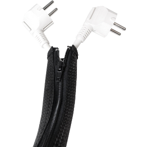 LOGILINK KAB0046 CABLE FLEXWRAP WITH ZIPPER 30MM 1M BLACK