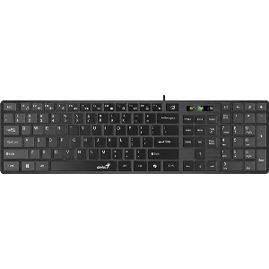 ΠΛΗΚΤΡΟΛΟΓΙΟ GENIUS SLIMSTAR 126 GREEK USB BLACK