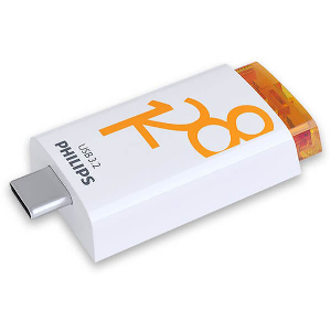 PHILIPS CLICK SERIES 128GB USB 3.2 TYPE-C FLASH DRIVE OTG SUNRISE ORANGE FM12FD175B/00